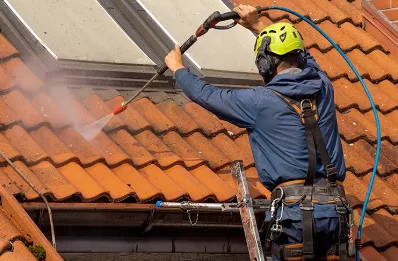Démoussage et hydrofuge de toiture à Tendron